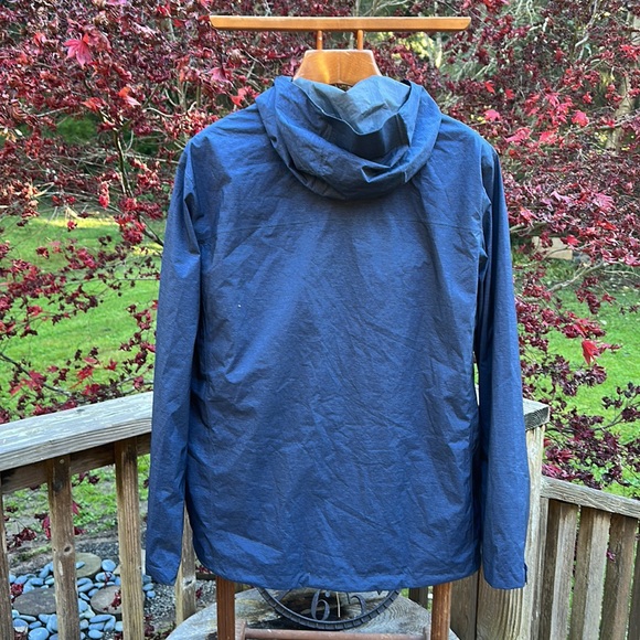 32 degrees cool rain jacket ☔️ heather deep sea blue with stuff pouch size XL - Picture 2 of 8